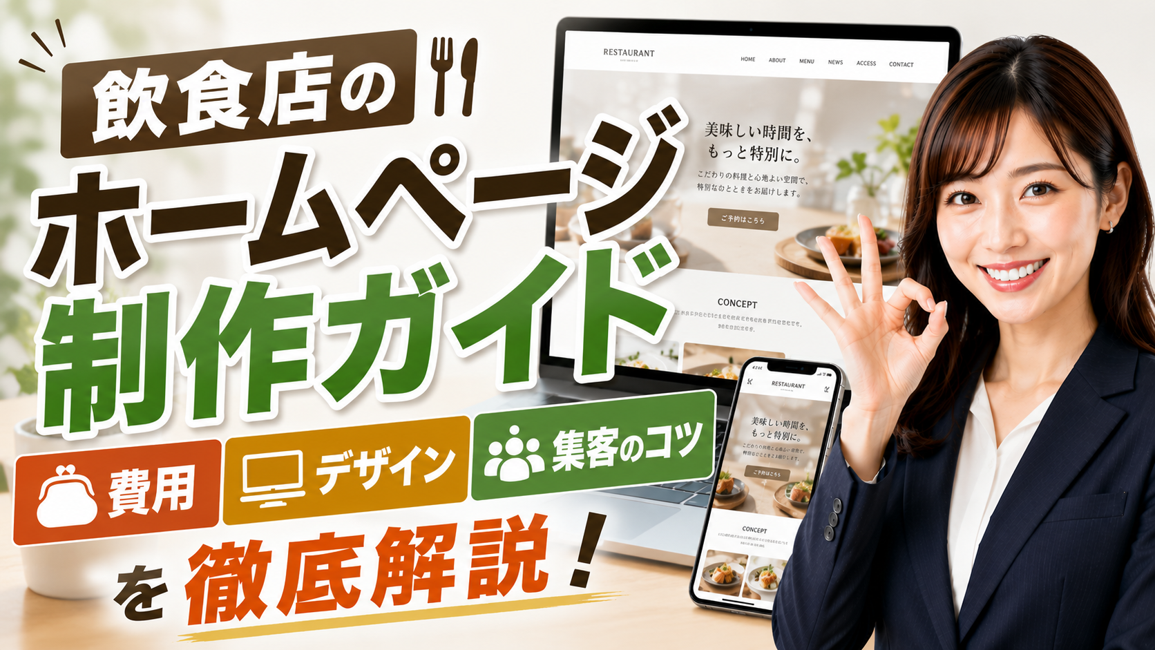 2026年06月25日 更新 飲食店のホームページ制作ガイド｜費用・デザイン・集客のコツを徹底解説