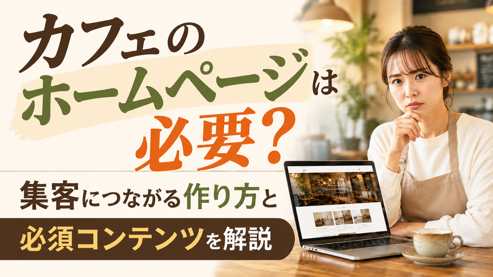 2026年08月21日 更新 カフェのホームページは必要？集客につながる作り方と必須コンテンツを解説